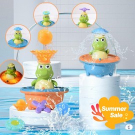 【Glow & Splash!】 Interactive Bath/Pool Toy with Light-Up Fun, Outdoor Summer Games Gift for Ages 3+