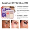 4-IN-1 Contour Palette the powder is delicate and naturally adheres