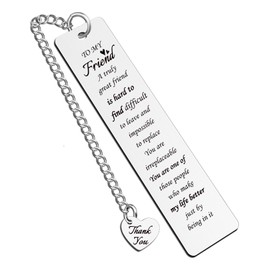 Bookmark Gifts for Best Friend Birthday Gifts for Women Friendship Sentimental Gift for Friend Bookmarks for Women Christmas Stocking Stuffers