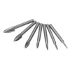 7Pcs Engraving Drill Bit 6mm Shank High Speed Steel Carving