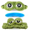 Pack of 2 Frog Eye Mask, Travel Eye Mask, Sleeping