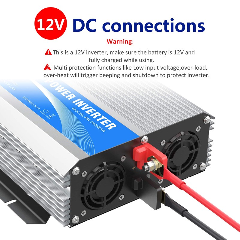 1600Watt Power Inverter Modified Wave DC 12volt to AC 120volt
