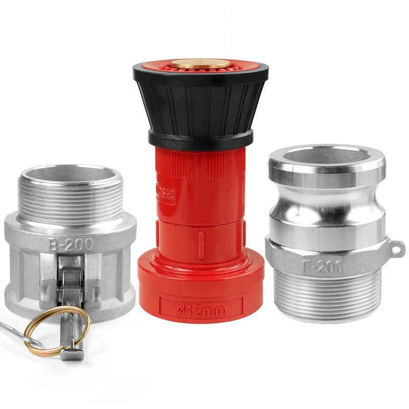 NOVINO Fire Hose Nozzle,2 inch NPSH Heavy-Duty Industrial Fire Hose