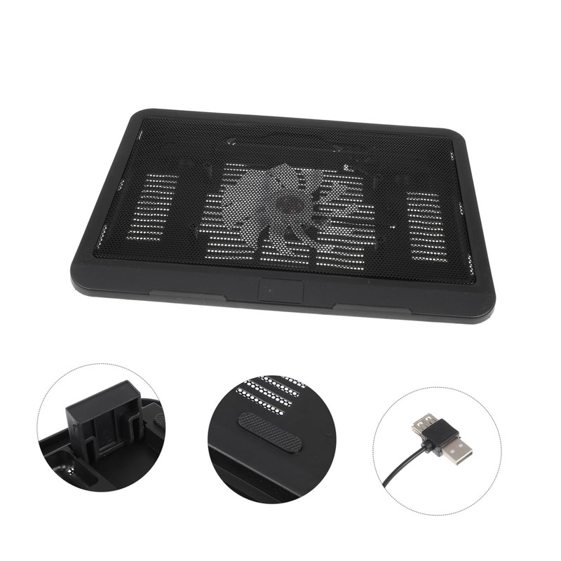COHEALI Ultra Slim Laptop Cooling Pad Quiet Fan Adjustable Laptop