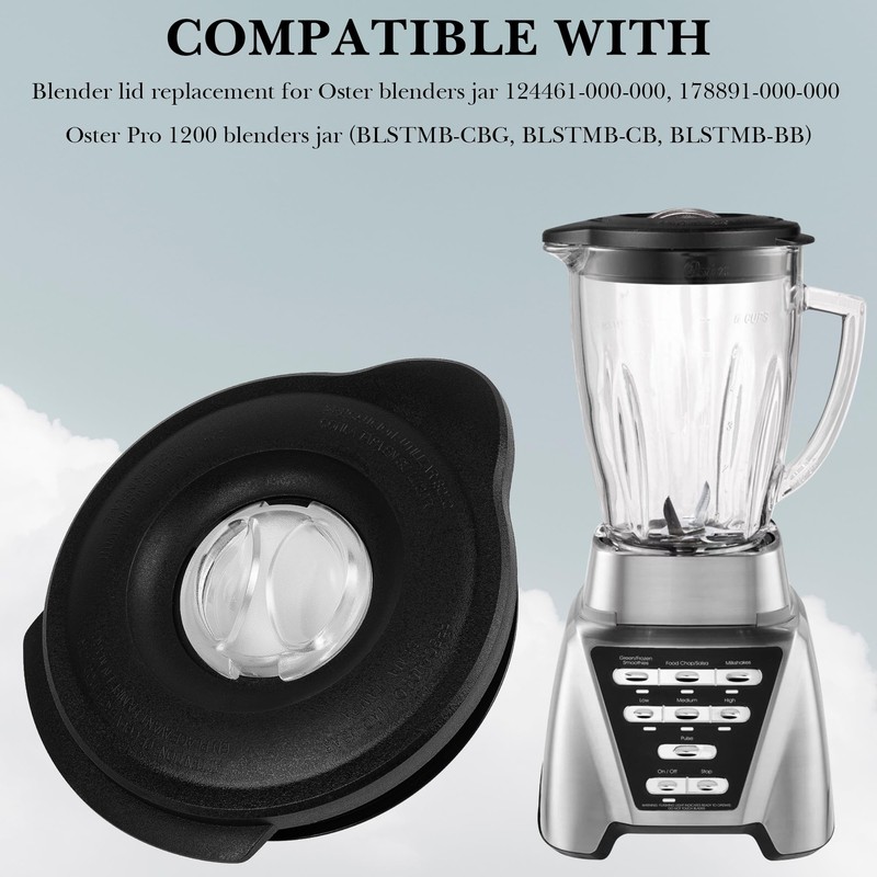 Linkidea Blender Lid Replacement, Blender Parts Accessories Compatible with Oster