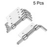 sourcing map 5 Pcs Carbon Steel Lock Bolt Spring Loaded