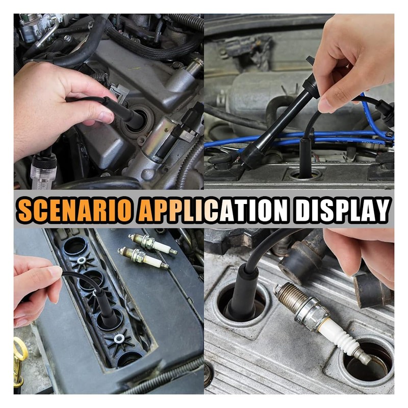 Inline Spark Plug Tester, Straight Boot Ignition Coil Tester Light,