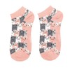 MISS SPARROW Cat Trainer Socks Womens Bamboo Mix Dusky Pink