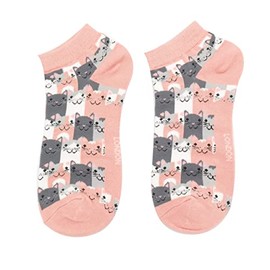 MISS SPARROW Cat Trainer Socks Womens Bamboo Mix Dusky Pink 1 Pair Size 4 to 7