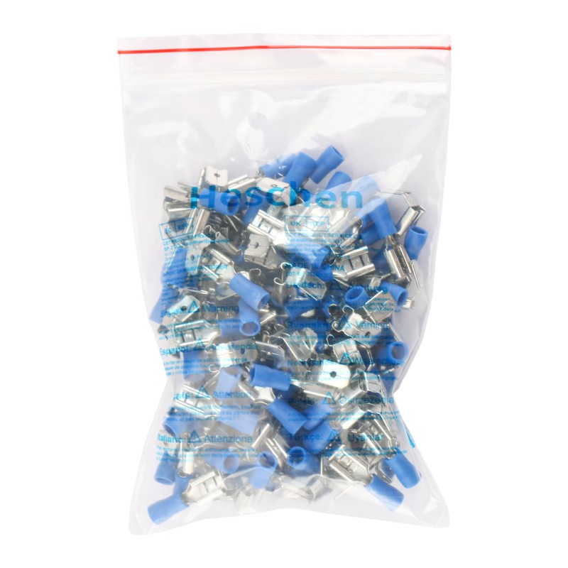 Heschen male multi-stack disconnector spade crimp terminal, PBDD2-250, AWG 16-14,