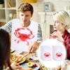 iplusmile Pack of 100 Disposable Apron Lobster Bibs in Restaurant