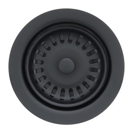 Premier Copper Products D-130BLK 3.5" Deluxe Garbage Disposal Drain w/Basket - Matte Black