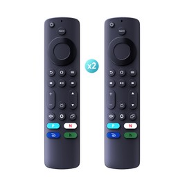PZL New Universal Remote for All Insignia/Toshiba Smart TV Remote Control, for AMZ Omni TV and AMZ 4-Series Smart TVs with 4 Shortcut Keys - 2 Pack