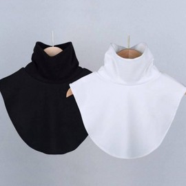 Winter Fake Turtleneck Neck Warmer DD-12938 Black 2ea