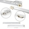 DBOO 2 Pairs Powder-Coated Heavy Duty Drawer Runners with Nylon