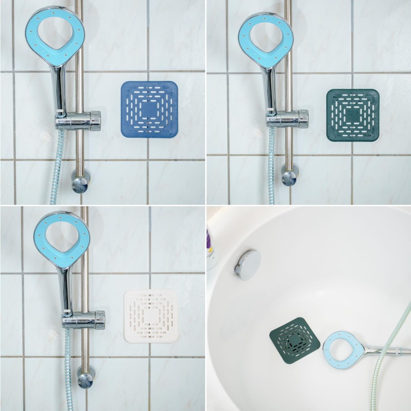 Kitchen Drain Strainer 13 x 13 cm 3 Pieces TPR