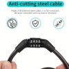 65CM Cable Lock, Combination Safety Code Cable Lock, Multiple Using