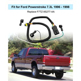 QAGGUM Fuel Bowl Wiring Harness Fit for Ford Powerstroke 7.3L 1996 1997 1998 Replace F7TZ-9S277-AA