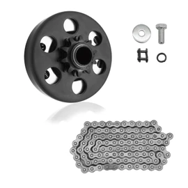 KRGUOD Centrifugal Clutch, Go Kart Clutch 3/4 Bore 10T with #40 41 420 Chain for Mini Bike, Go Kart, predator 212, Lawnmower and Honda GC GX 2-6.5HP Engine GC160 GC190 GX120 GX140 GX160 GX200.