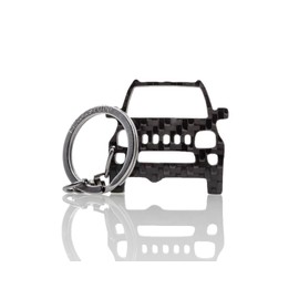 BlackStuff Carbon Fibre Keyring Compatible with Jimny 2012-2018 BS-950, black