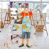 Lvjkes Kids Painting Apron, Kids Toddler Painting Apron Set with