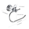 WOLIBEER Crystal Toilet Paper Holder, Polished Chrome Tissue Paper Holder