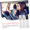 Gatuida 9Pcs Refillable Lip Gloss Wand Tubes Transparent Lip Gloss