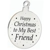 For Best Friend Christmas Tree Decoration Engraved Bauble Gift For