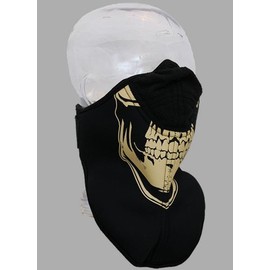 JAM'S GOLD JGW-680 GD 3D Cut Face Mask BONNIE Neoprene x Polyester (Fleece) Gold, One Size Fits All
