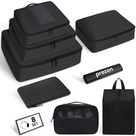 Packing Cubes for Travel | 10 Set, 8 Set |Durable Luggage Organizer 4 Size(Extra Large, Large, Medium, Small),Comprehensive Cubes for Toiletry,Underwear, Shoe,Travel Essentials,Efficient Women Gifts