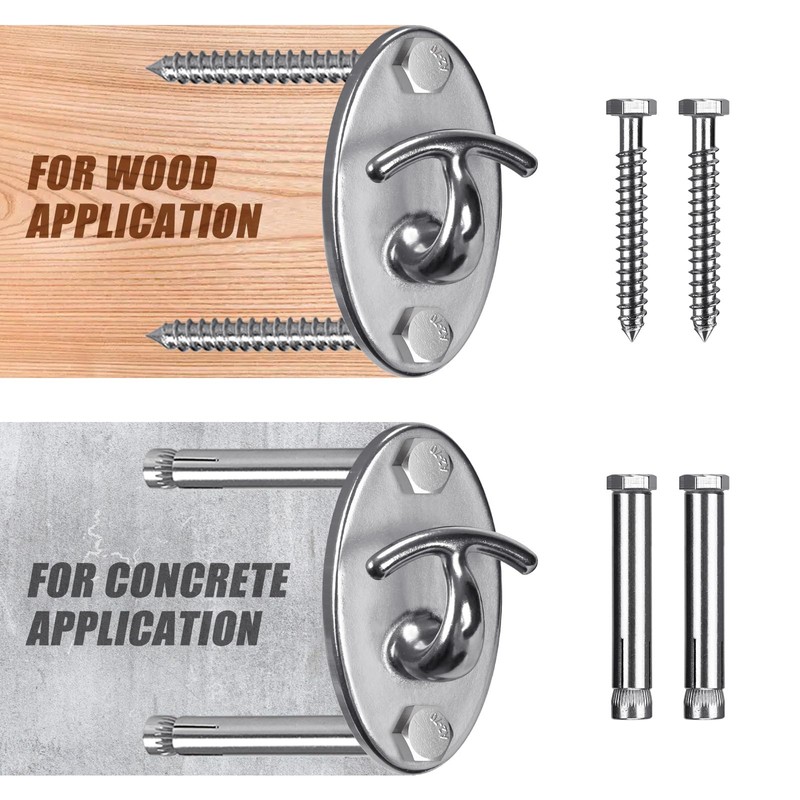 SELEWARE 3 Pack Heavy Duty Stainless Steel Wall Anchors for