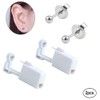 Silver Ear Piercing Gun Kit - Disposable, Mixed Colors, Safety