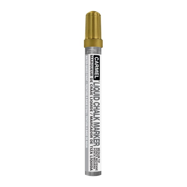 Carmel Liquid Chalk Marker (Medium Tip, Gold), Pack of 1,