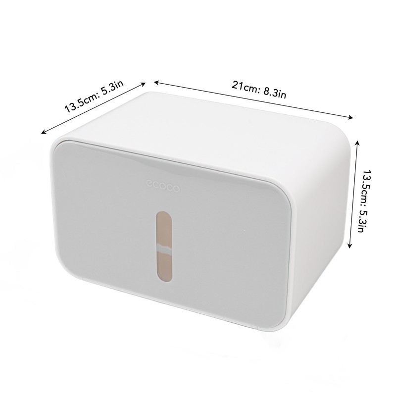Toilet Paper Roll Box Cover Waterproof Punch Free Prevent Corrosion