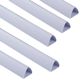 CRASPIRE Binding Bar Capacity A4 Size Folder 12In Book Slide Binders Books Clips Grip 70 Sheets Pull Rod Plastic for Office Loose Leaf Sliding Bookbinding Report Cover 10Pcs White