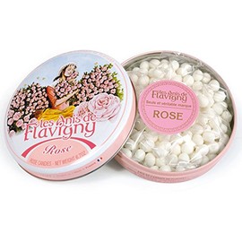 Les Anis de Flavigny, Rose Flavored Hard Candy, 190g Collectible Tin