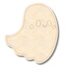 Unfinished Wood Etched Cute Ghost Shape | Paint by Line
