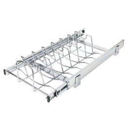 Hardware Resources Pots and Pan Lid Organizer for 15" Base Cabinet MPLO215-R