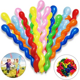 100Pcs 40 Inches Latex Spiral Balloons for Assorted Boys Girls Birthday Party Balloons