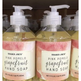 Trader Joe's 2 pack Trader Joe's Pink Pomelo Grapefruit Hand Soap Lot 17 oz each