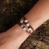 DUR A1597.HERZ Bracelet with Sand Element Sterling Silver and Brown