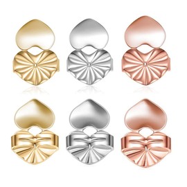 3 Pairs of Adjustable Earring Lifters, Adjustable Earring Lifters, Hypoallergenic Ear Lobes for Ear Lobe, for Earring Attachments & Accessories, Earring Lifter Perfect for Women