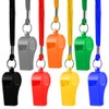Hipat Whistle, 12 Packs Sports Whistles with Lanyard, Loud Crisp