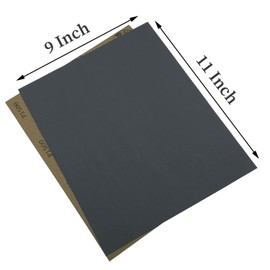 AutKerige 1500 Grit Wet Dry Sandpaper, 9 x 11 Inch Sanding Sheets, 15PCS Premium Silicon Carbide Sand Paper for Wood Metal Ceramic or Auto Polishing and Scratches Removing