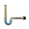 Heixutas Thickened Brass P Trap: 1 1/4 Bottle P-Trap Bathroom