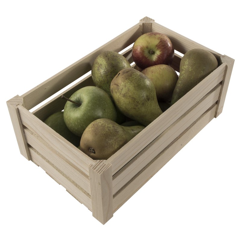 WooDeeDoo Medium Wooden Storage Slatted Crate Box | 28.5 x