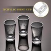 TREEHAC 100 Pcs 1.5 oz Clear Acrylic Shot Glasses with