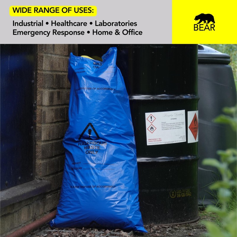 Hazardous Waste Bags - Blue - Pollution Control, Dangerous Waste