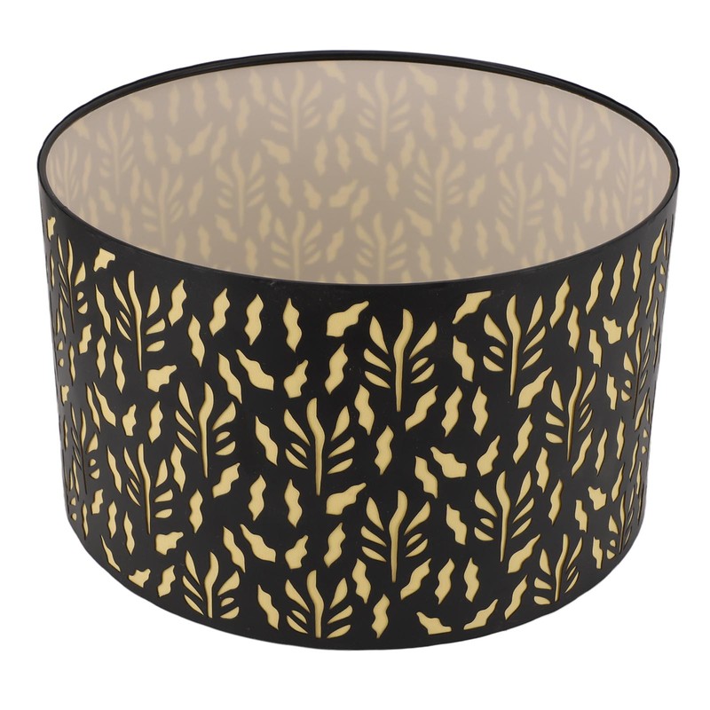 E27 E14 Metal Lamp Shade Metal Drum Lampshade Art Carved