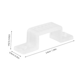 Operitacx 100Pcs Outdoor LED Strip Light Clips Durable Light Strip Holders for Easy Installation Weather Resistant Fixing Clamps for Indoor and Outdoor Use Non Deforming Design